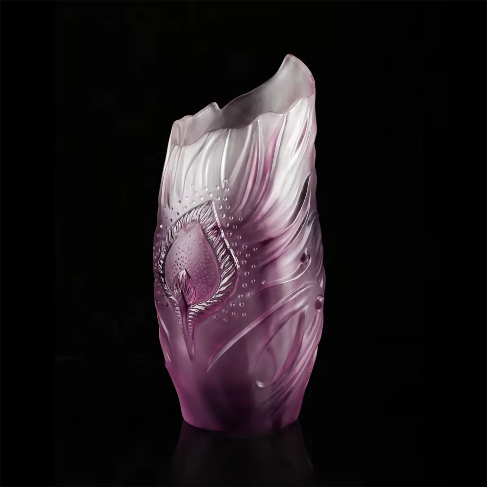 Modern Fashion Unique Glass Vases Desktop Wedding Home Decoration Color Flower Crystal Vase Luxury
