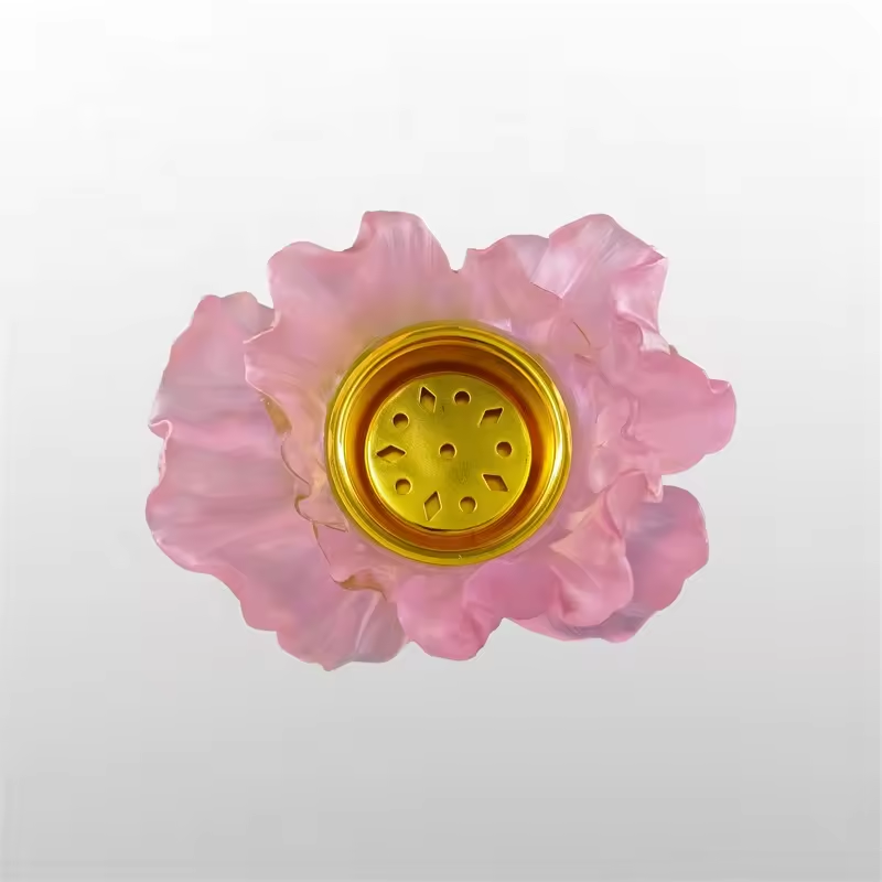 New design crystal crafts incense burner from natural stone handmade liuli art wedding decoration