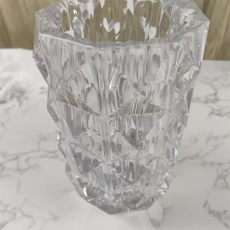 Wholesale Household Clear Glass Home Decoration Art Nordic Decorative Vase Flower Glass