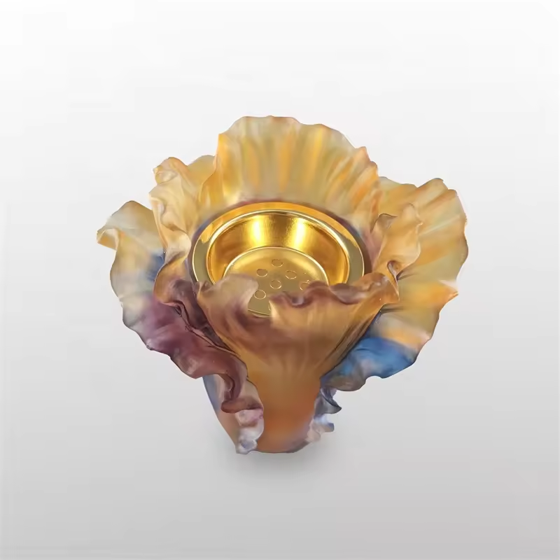 Kuwait popular crystal burner home decor crystal crafts low price and high grade giveaway for wedding gift