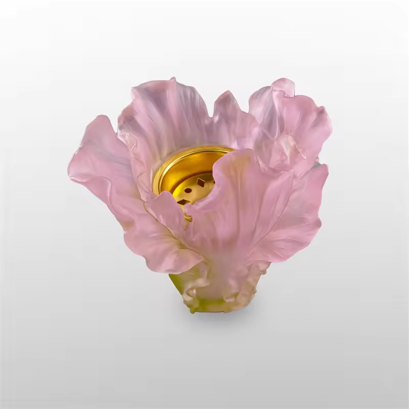 New design crystal crafts incense burner from natural stone handmade liuli art wedding decoration