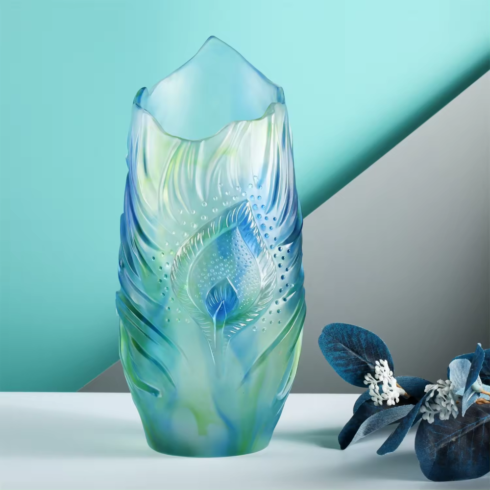 Colorful ins style modern design glass flower vase for wedding