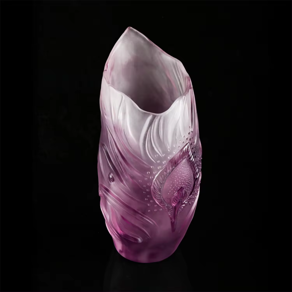 Modern Fashion Unique Glass Vases Desktop Wedding Home Decoration Color Flower Crystal Vase Luxury
