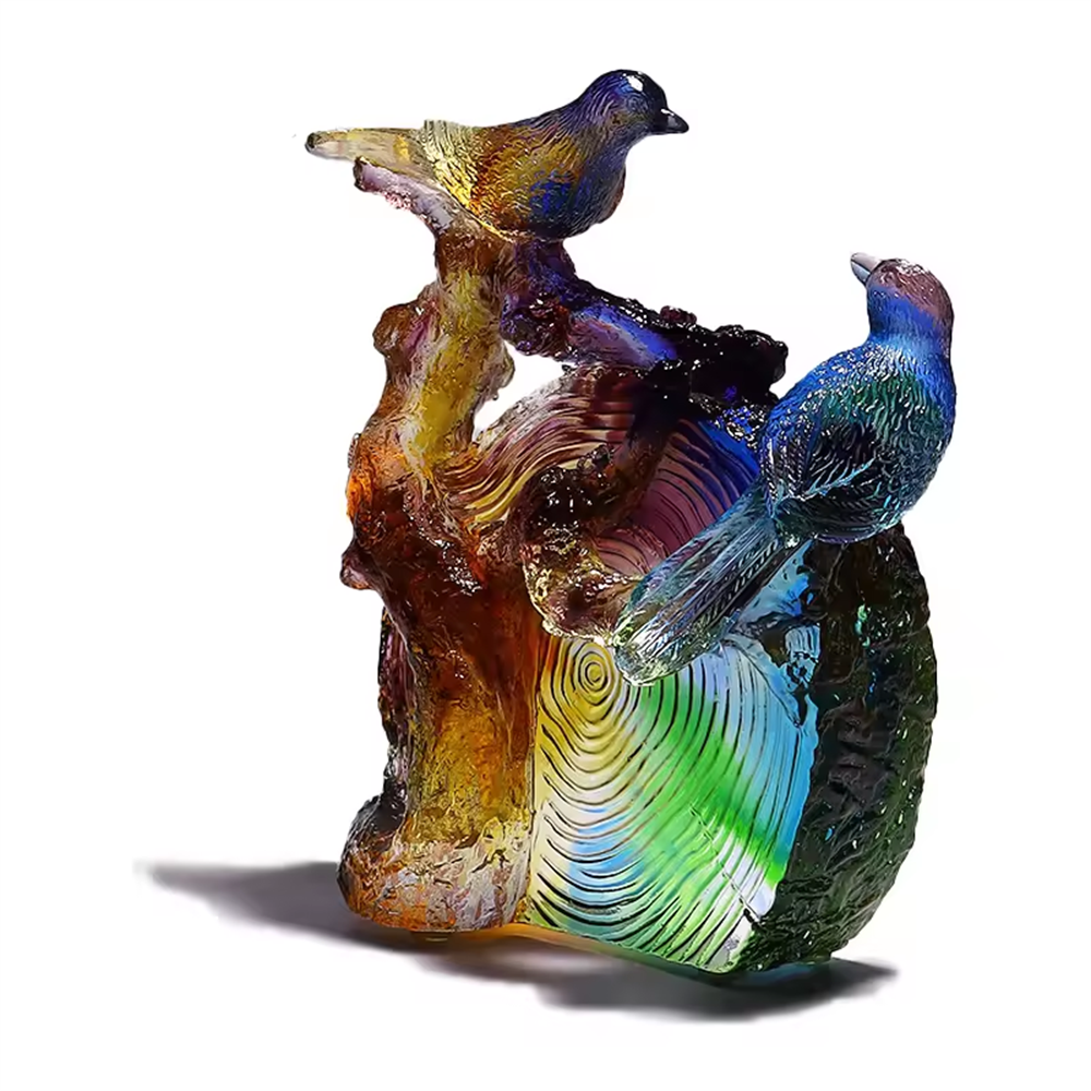 High-end Gift Crystal Mahjong Crafts Ornaments Decorate Crystal Foundry Custom Factory