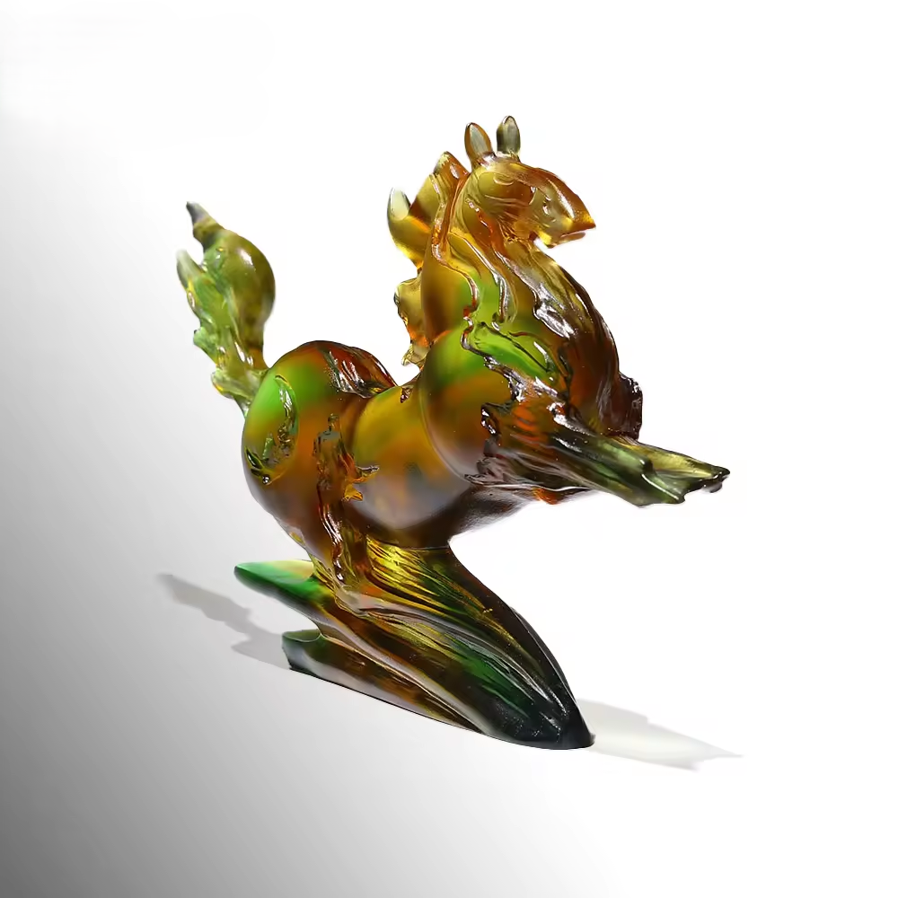 Crystal Crafts For Souvenir Liuli Horse Support Custom Crystal Foundry Gifts Crystal Crafts Animal Figurines