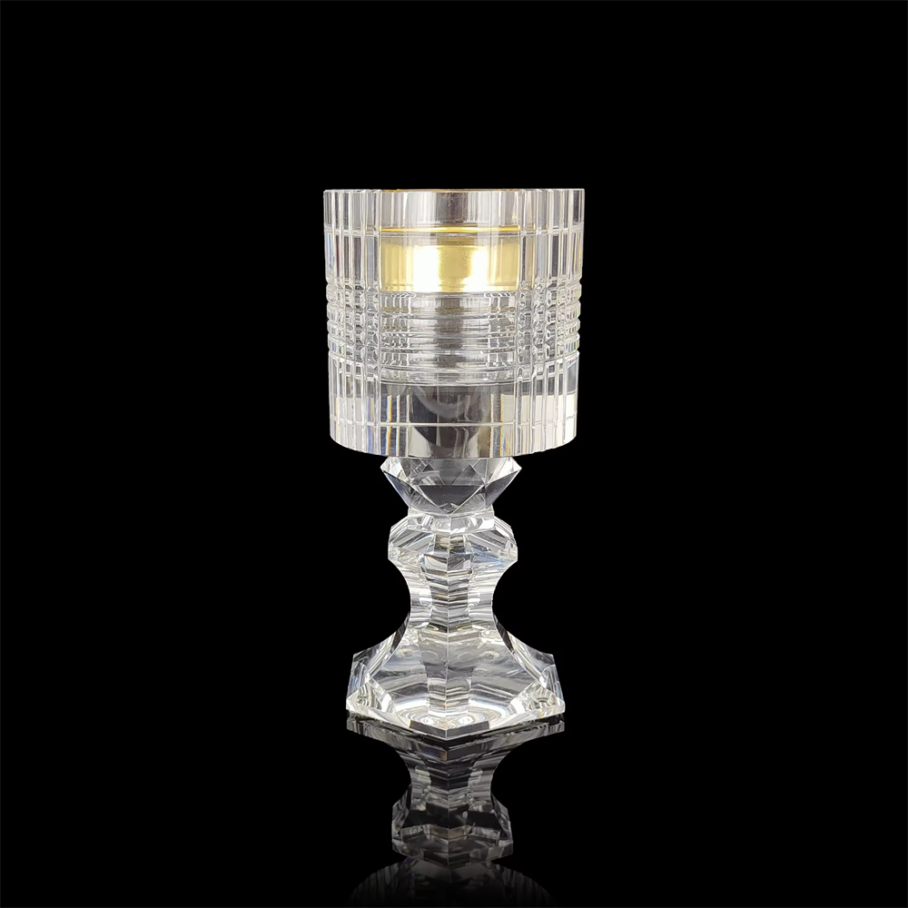 Crystal Medkhan Mubkhar Bakhoor Burner Crystal Arabic Coffee Cup Middle East Style Tea Saucer Set Crystal Incense Burner