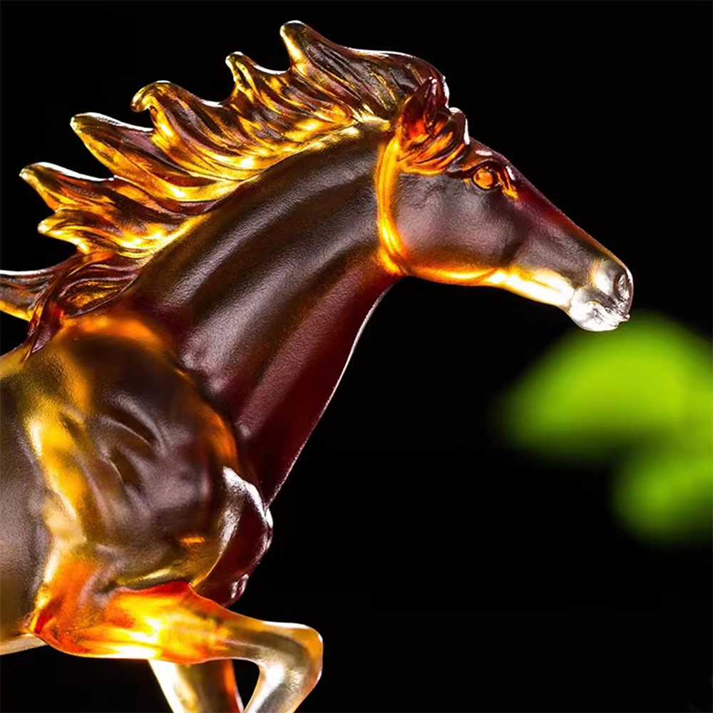 Wholesale Crystal Animal Statue Influential Horse Crystal Craft Custom Crystal Decoration