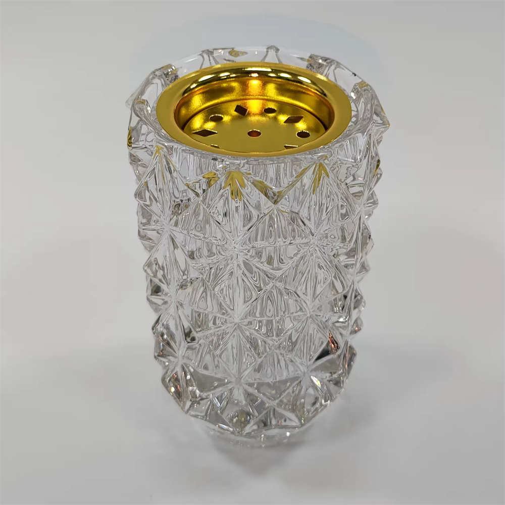 Saudi Arabia Crystal Madkhan Burner Mubkhar Bakhoor Islamic Gift Censer Crystal Incense Burner Mabkhara