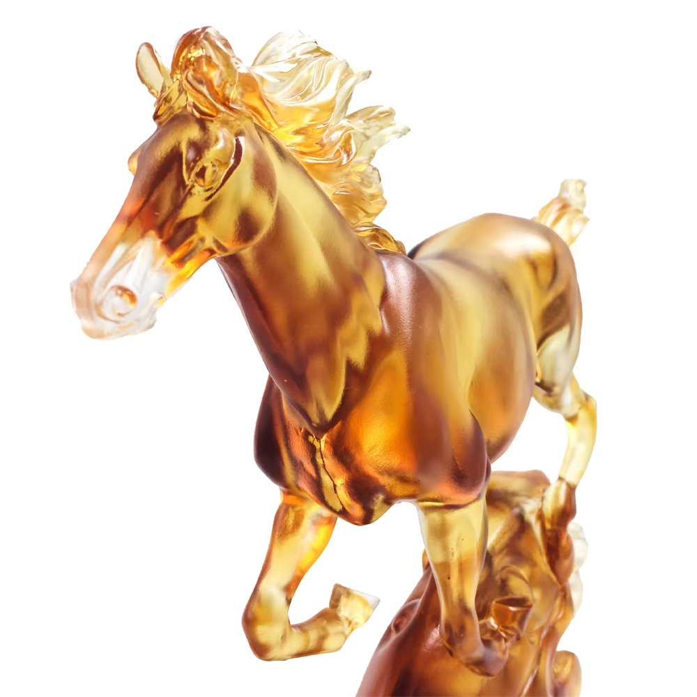 Wholesale Crystal Animal Statue Influential Horse Crystal Craft Custom Crystal Decoration