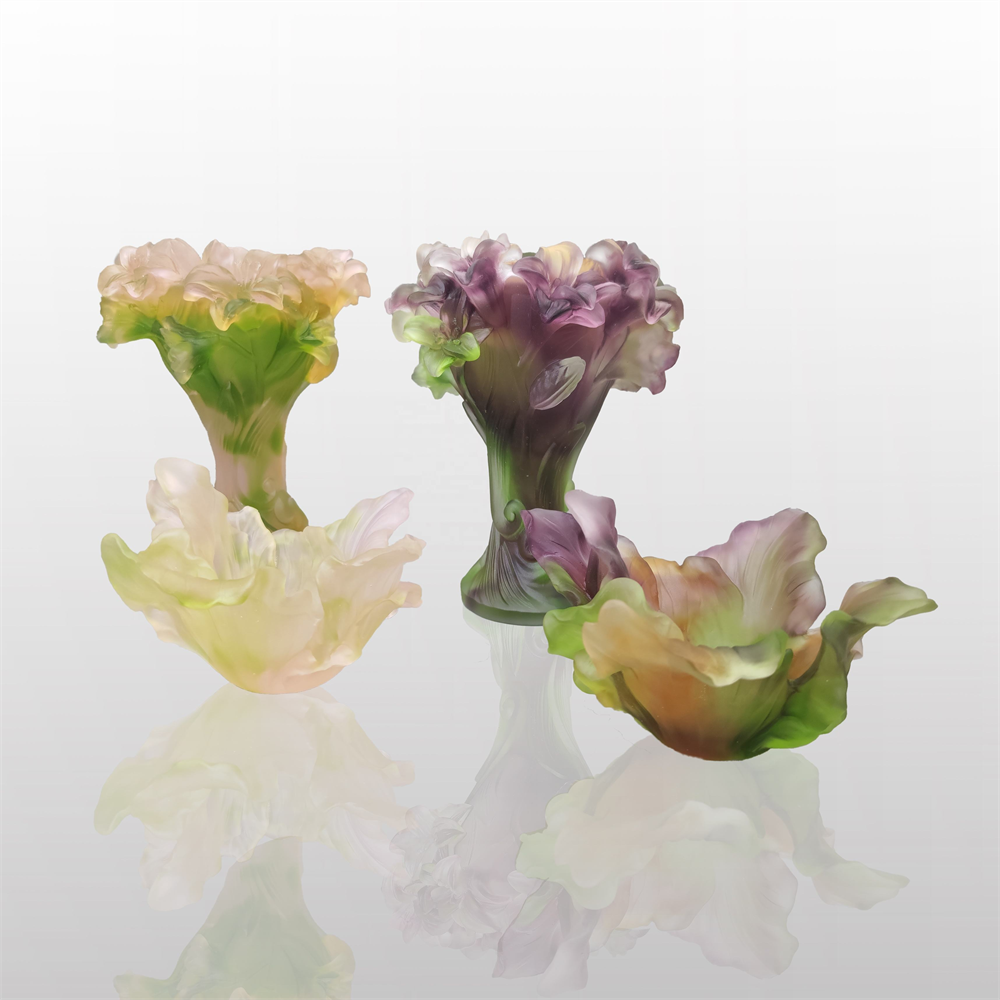 Carving Crafts Crystal Art Plate Luxury Souvenirs For Wedding Support Customized Crystal Decor