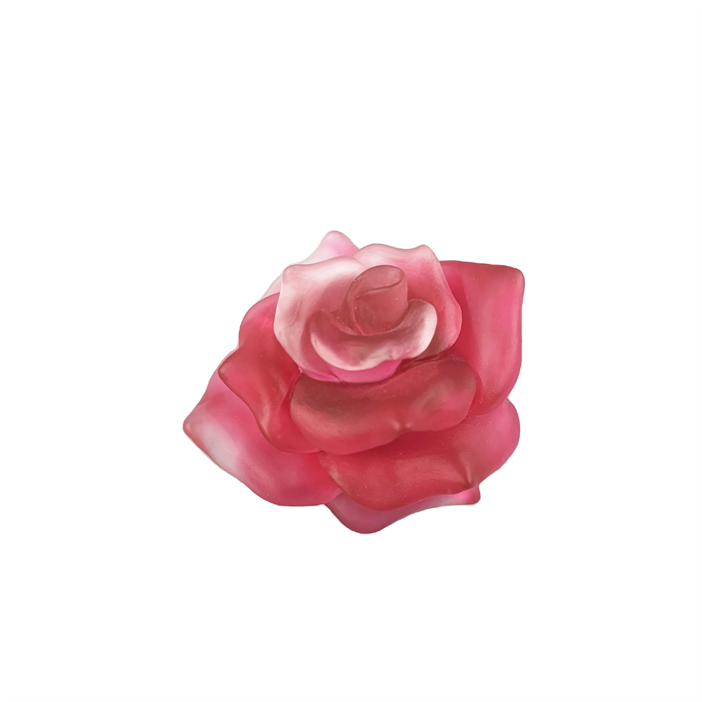 2021 Middle East style wedding decoration crystal rose top crystal perfume bottle with crystal base 150 ml