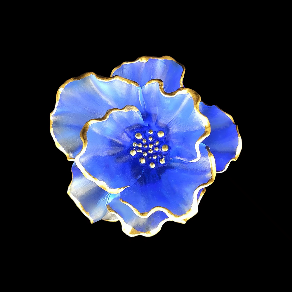 Luxury Beautiful High Quality Empty Spray Perfume Glass Bottle Flower Shaped Perfume Bottle For Souvenir Gift