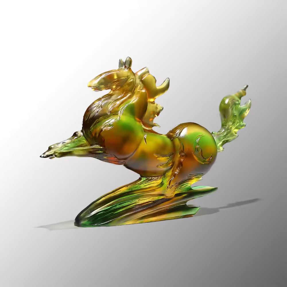 Crystal Crafts For Souvenir Liuli Horse Support Custom Crystal Foundry Gifts Crystal Crafts Animal Figurines
