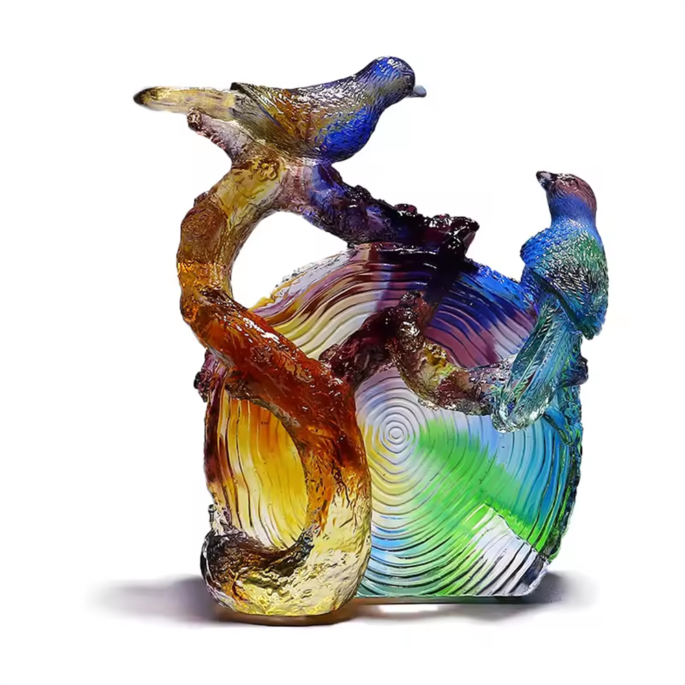 High-end Gift Crystal Mahjong Crafts Ornaments Decorate Crystal Foundry Custom Factory