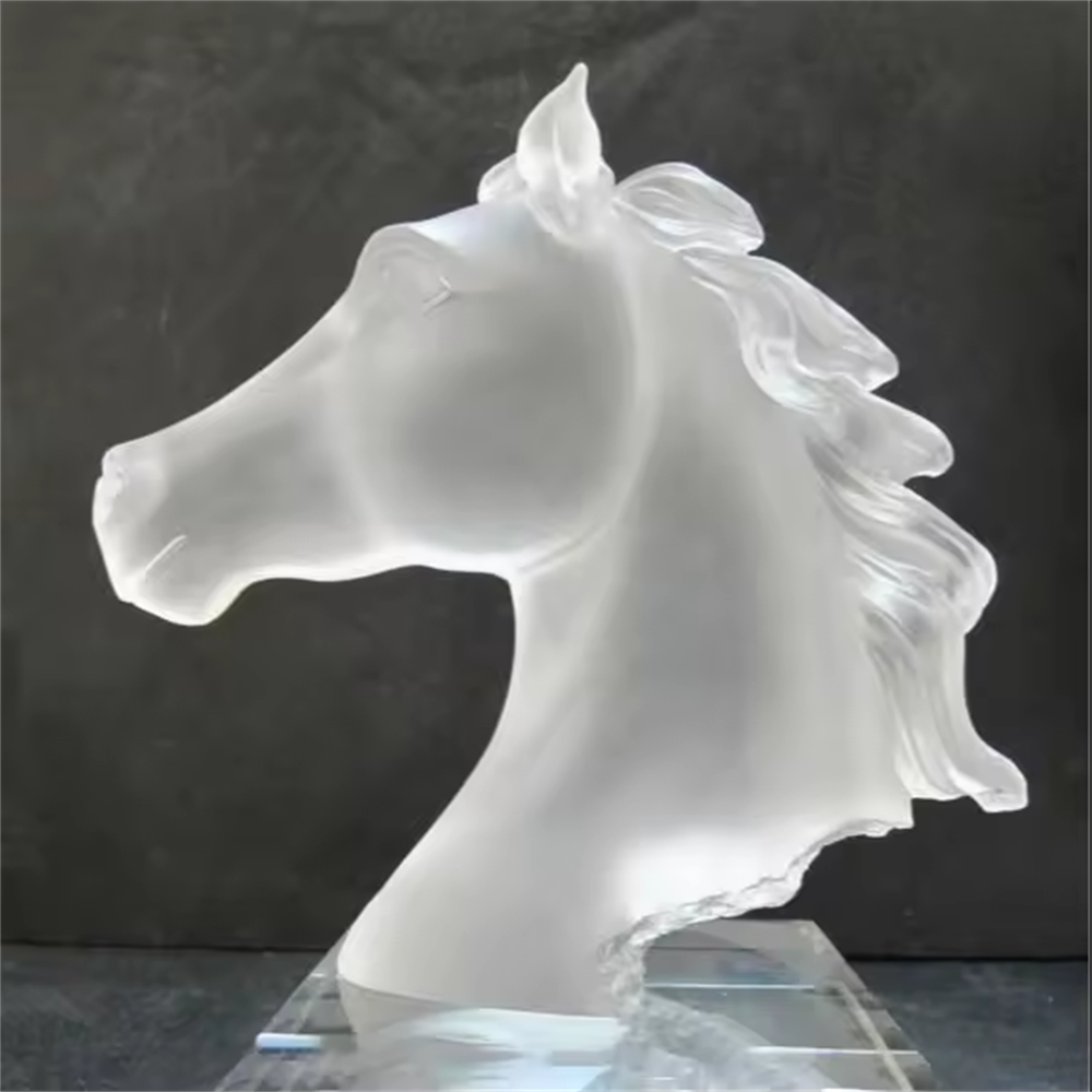 artl glass Horse head trophy as business gifts for home and office decor