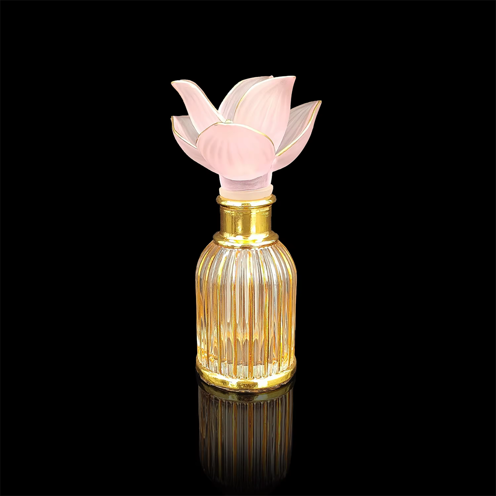 wholesale luxury 50ml 100ml 150ml Arabia style glass bottle perfume bottle gold painted for giveaway