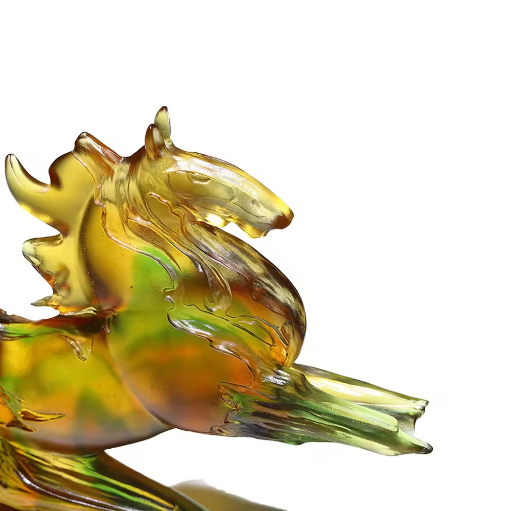 Crystal Crafts For Souvenir Liuli Horse Support Custom Crystal Foundry Gifts Crystal Crafts Animal Figurines