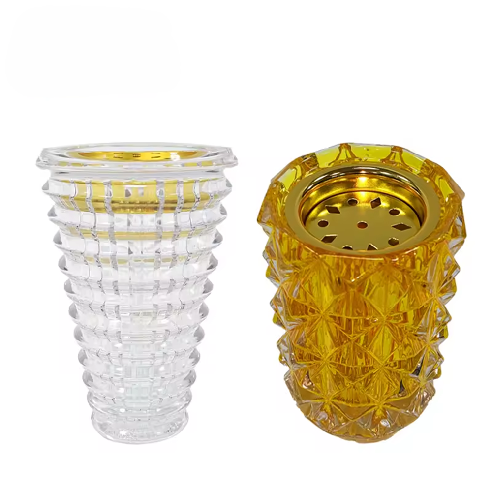 Saudi Arabia Crystal Madkhan Burner Mubkhar Bakhoor Islamic Gift Censer Crystal Incense Burner Mabkhara