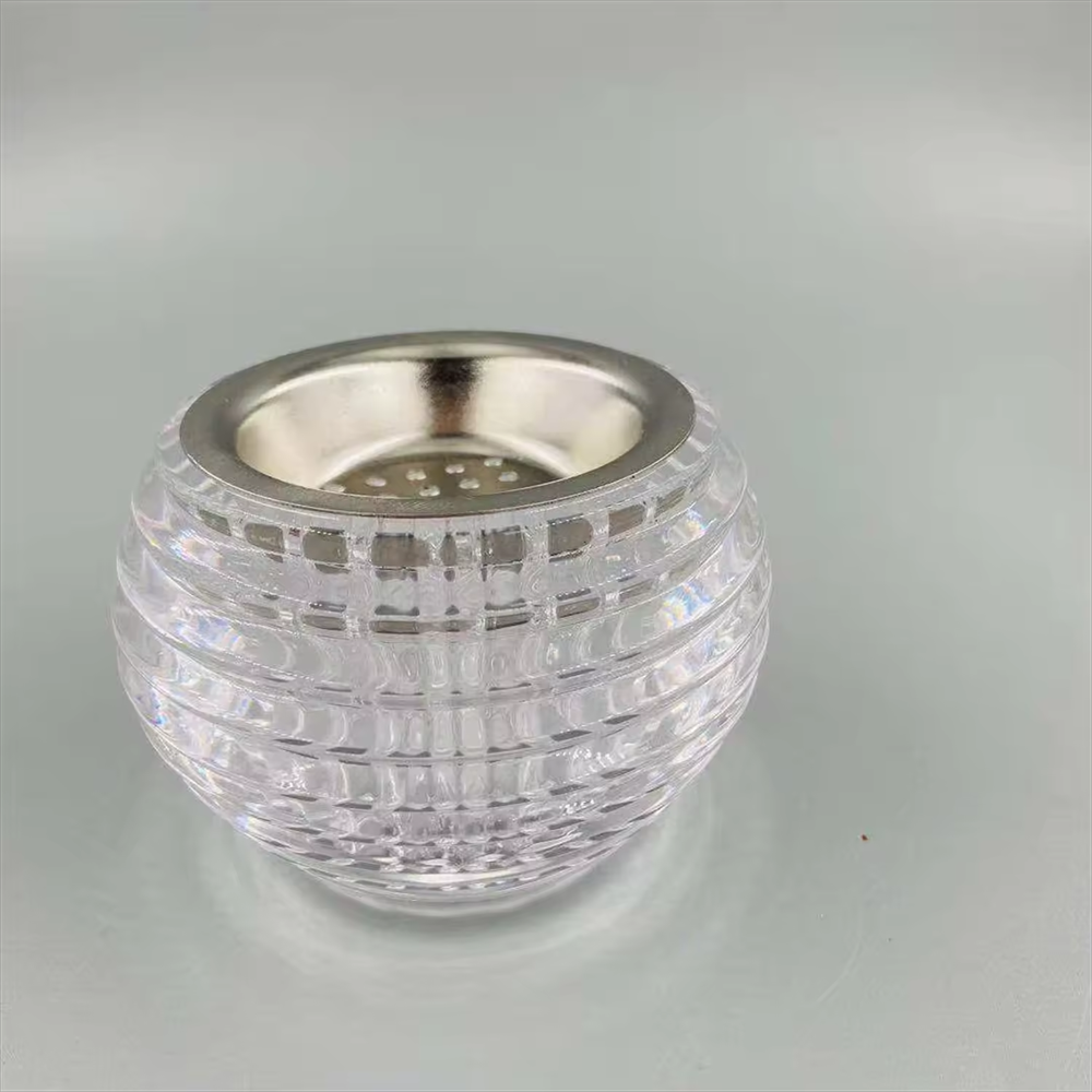 Luxury Wedding Decoration Small Crystal Incense Burner Crystal Candle Holder Glass