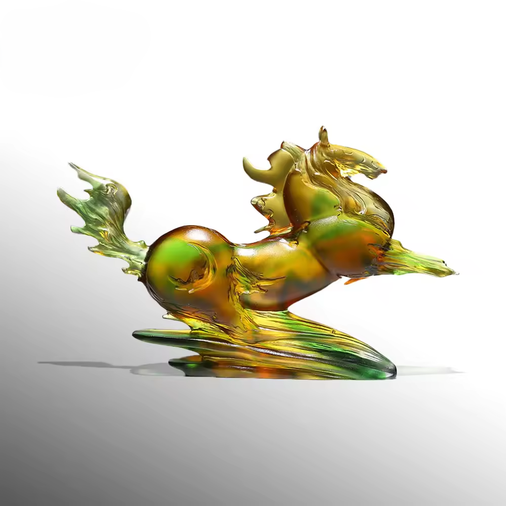 Crystal Crafts For Souvenir Liuli Horse Support Custom Crystal Foundry Gifts Crystal Crafts Animal Figurines