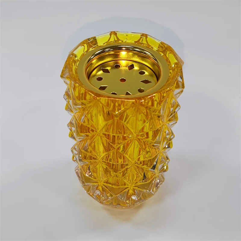 Saudi Arabia Crystal Madkhan Burner Mubkhar Bakhoor Islamic Gift Censer Crystal Incense Burner Mabkhara