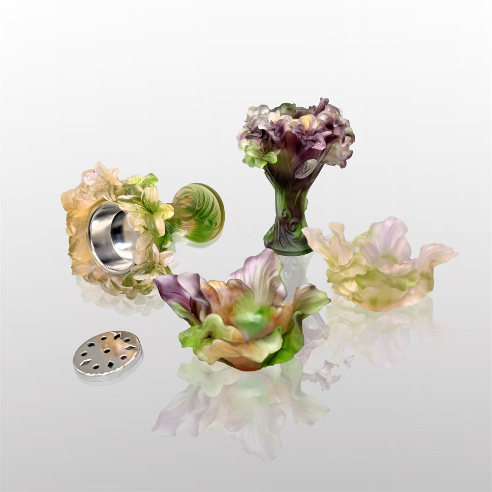 Carving Crafts Crystal Art Plate Luxury Souvenirs For Wedding Support Customized Crystal Decor