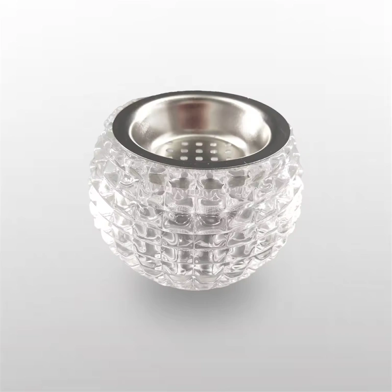Luxury Wedding Decoration Small Crystal Incense Burner Crystal Candle Holder Glass