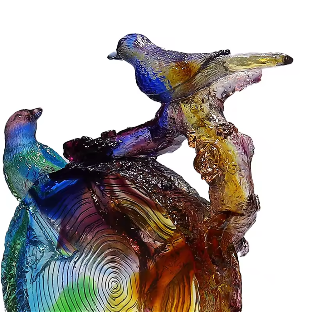 High-end Gift Crystal Mahjong Crafts Ornaments Decorate Crystal Foundry Custom Factory