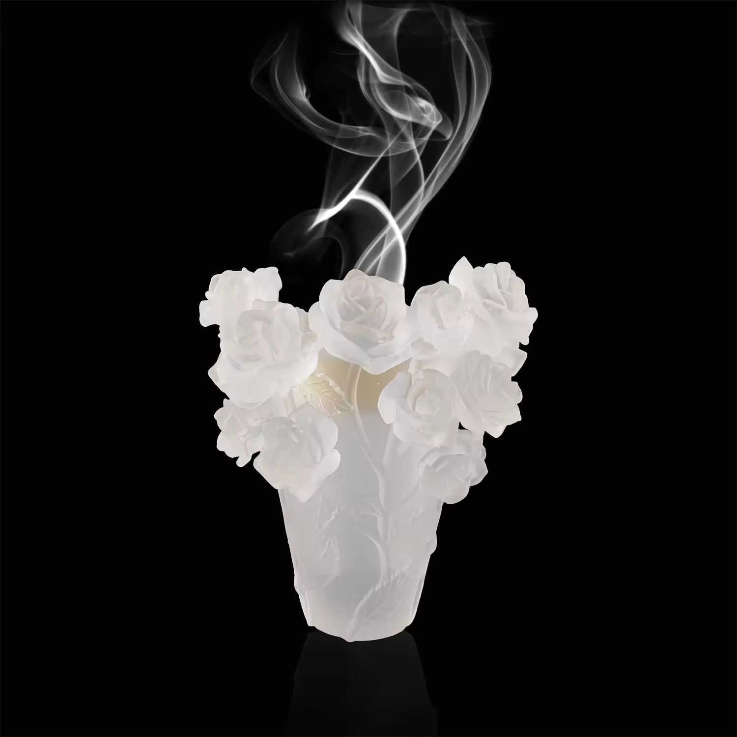 2022 Crystal Rose Bakhoor Vase Burner Crystal Handicraft