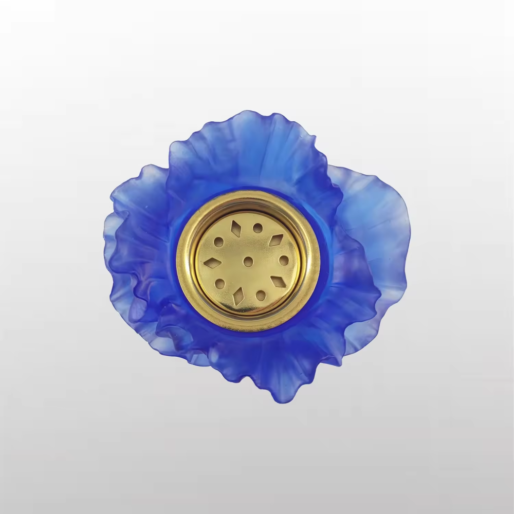 Beautifully Multi Color Hot Selling Customized Natural Blue Crystal Through A Hand-Crafted Crystal Incense Burner