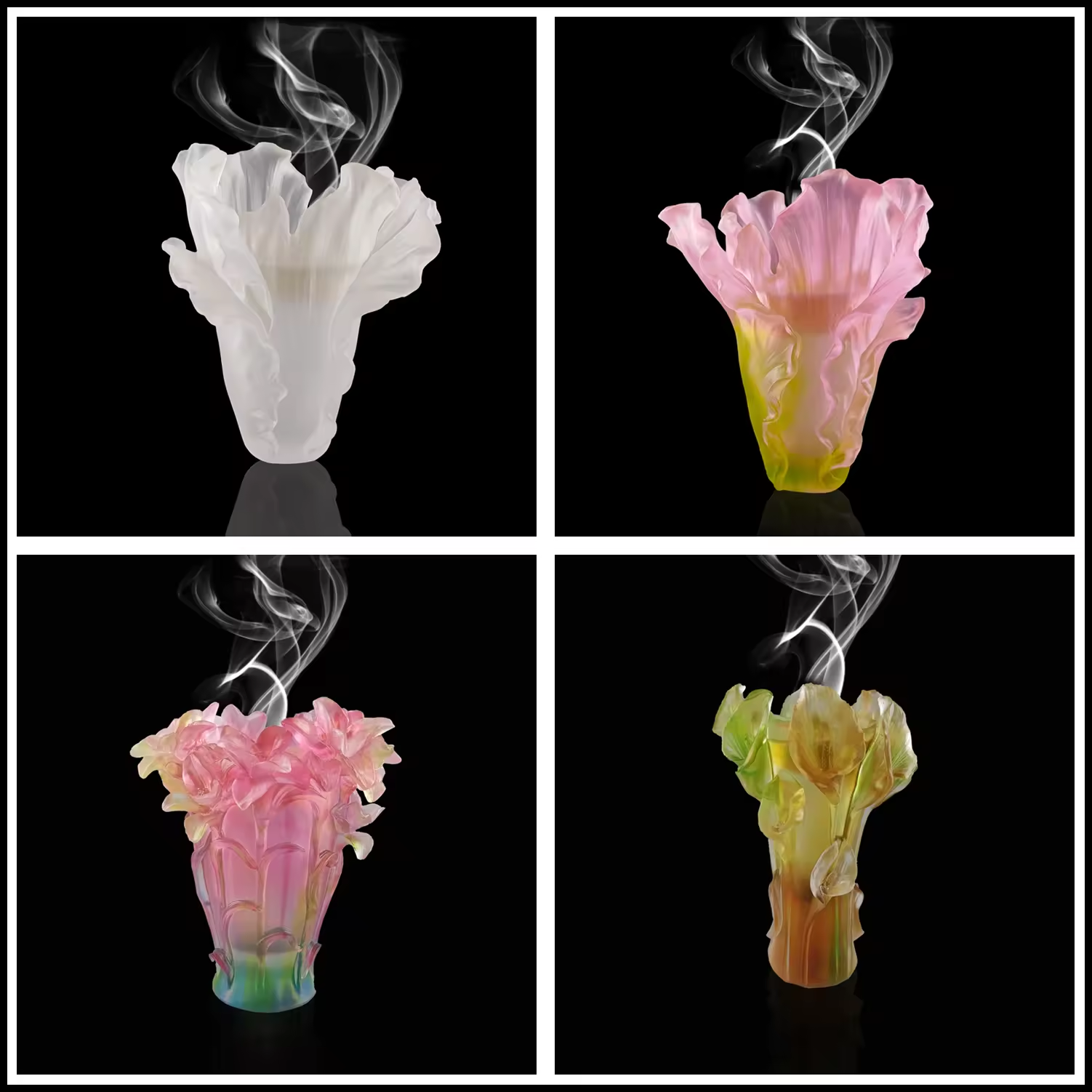 2022 Crystal Rose Bakhoor Vase Burner Crystal Handicraft