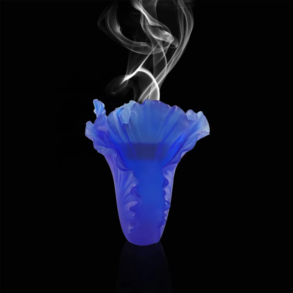 Beautifully Multi Color Hot Selling Customized Natural Blue Crystal Through A Hand-Crafted Crystal Incense Burner