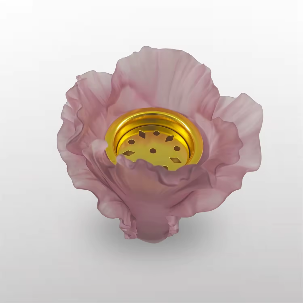 Middle Eastern Style Customized Crystal Carving Purple Tulip Bakhoor Burner Incense Burner For Wedding