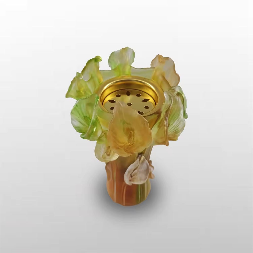 Luxury Crafts Factory Supply Middle Eastern Style Crystal Flower Style As Crystal Incense Burner Or Giveaway