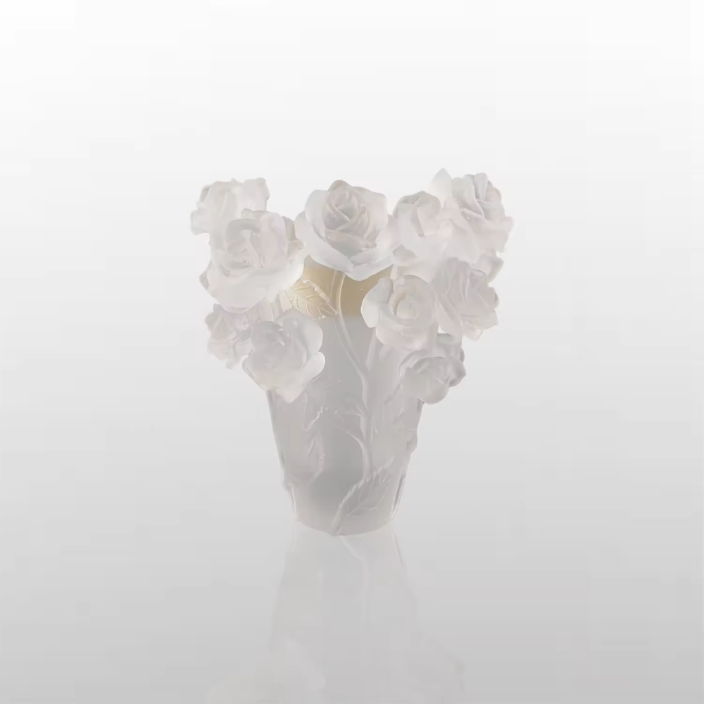 2022 Crystal Rose Bakhoor Vase Burner Crystal Handicraft