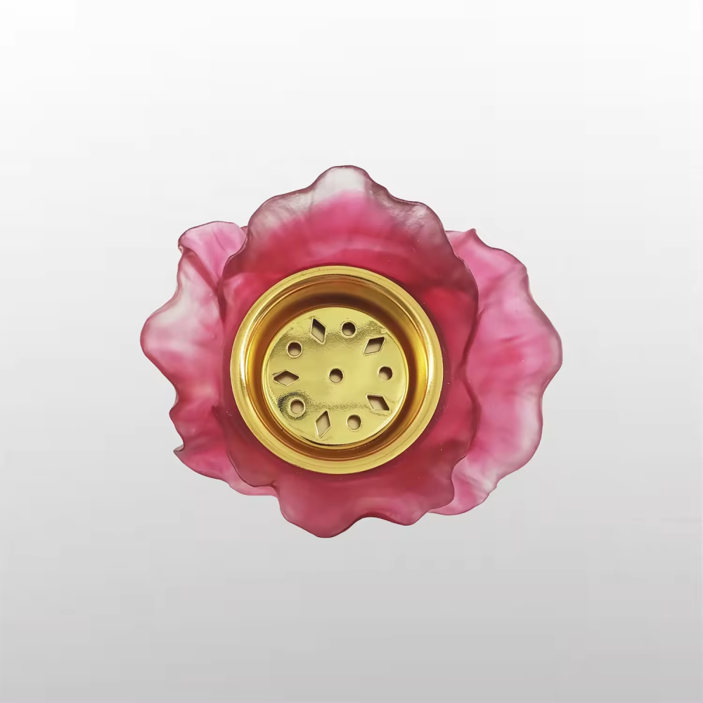 Elegant Favourable Price High Standard Uae Style Tulip Luxury Crystal Burner Carving Crafts For Crystal Gift