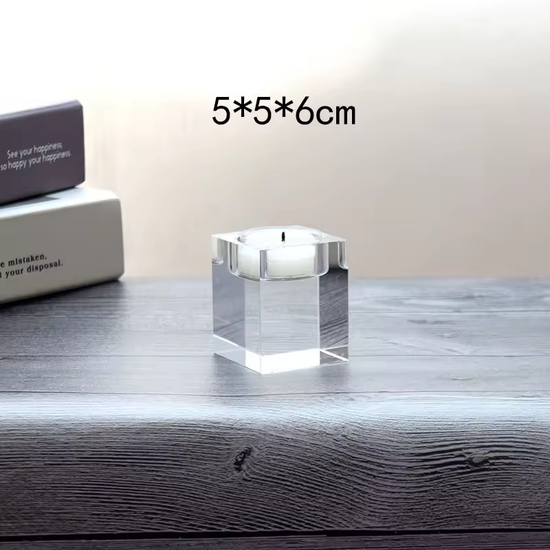 Custom K9 Crystal Candle Holders Stand Wedding Home Decor Candlestick Table Centerpieces