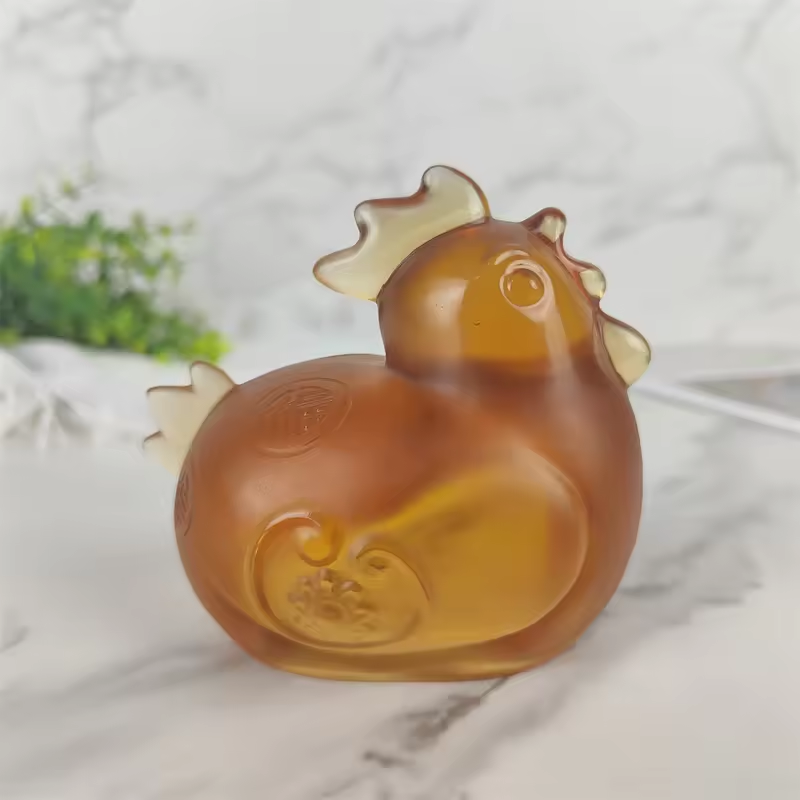 Wholesale Custom Bulk Crystal Craving Dragon Chicken Snake Hand Carved Crystal Animal Carvings