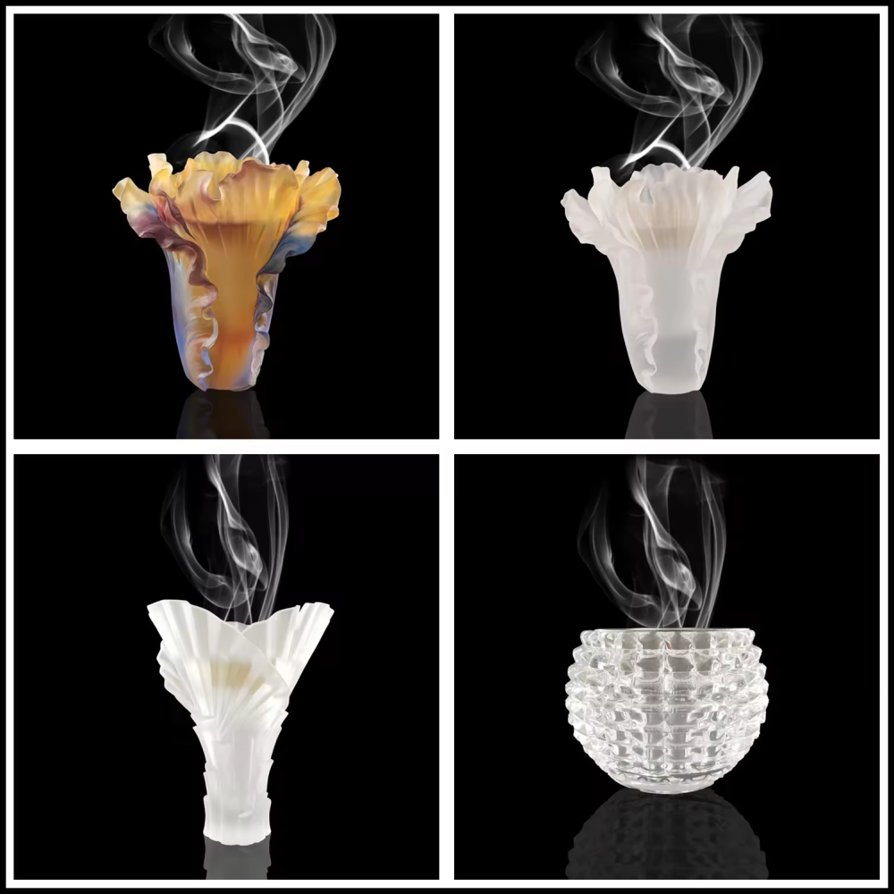 High Cost-Effective Decorations The Latest Middle Eastern Style Crystal Crafts Tulip Flower Burner
