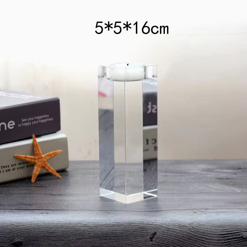Custom K9 Crystal Candle Holders Stand Wedding Home Decor Candlestick Table Centerpieces