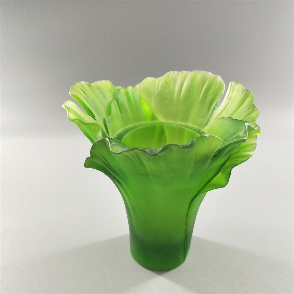 High Cost-Effective Durable New Style Handmade Crystal Craft Colorful Glass Incense Burner
