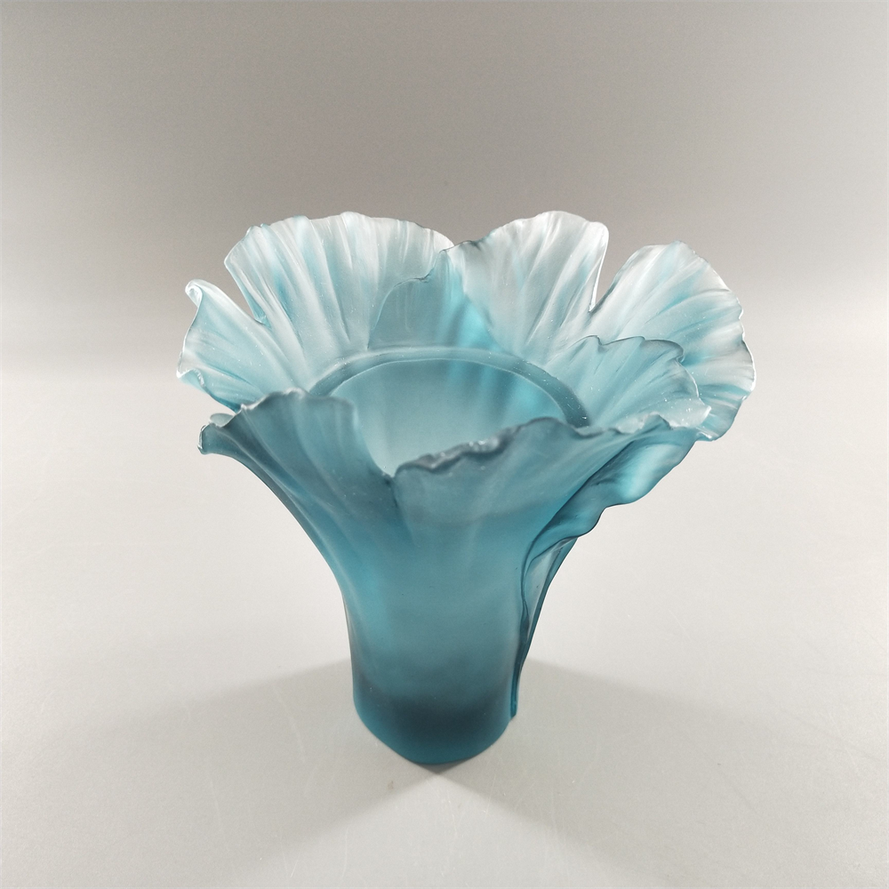 High Cost-Effective Durable New Style Handmade Crystal Craft Colorful Glass Incense Burner