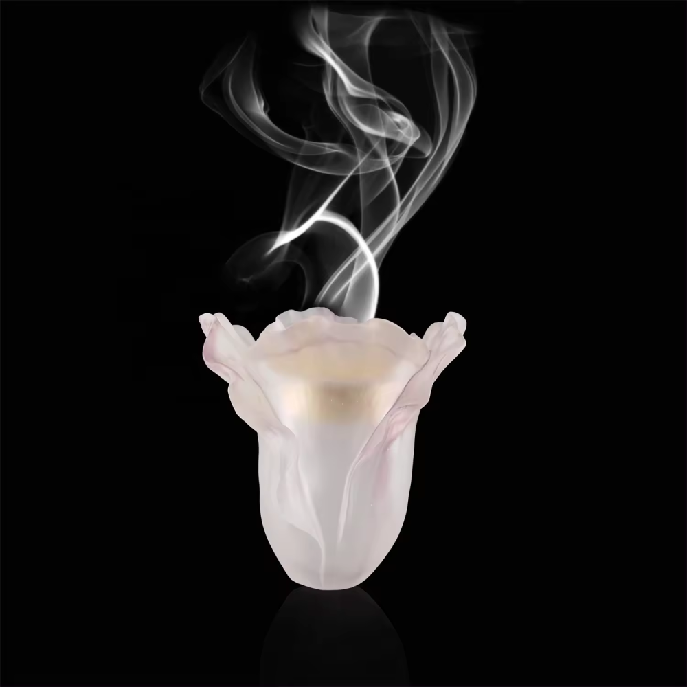 Multi Color High Cost-Effective The Latest Crystal Burner Fashion Tulip Shaped Crystal Decor Vase