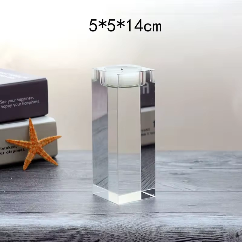 Custom K9 Crystal Candle Holders Stand Wedding Home Decor Candlestick Table Centerpieces