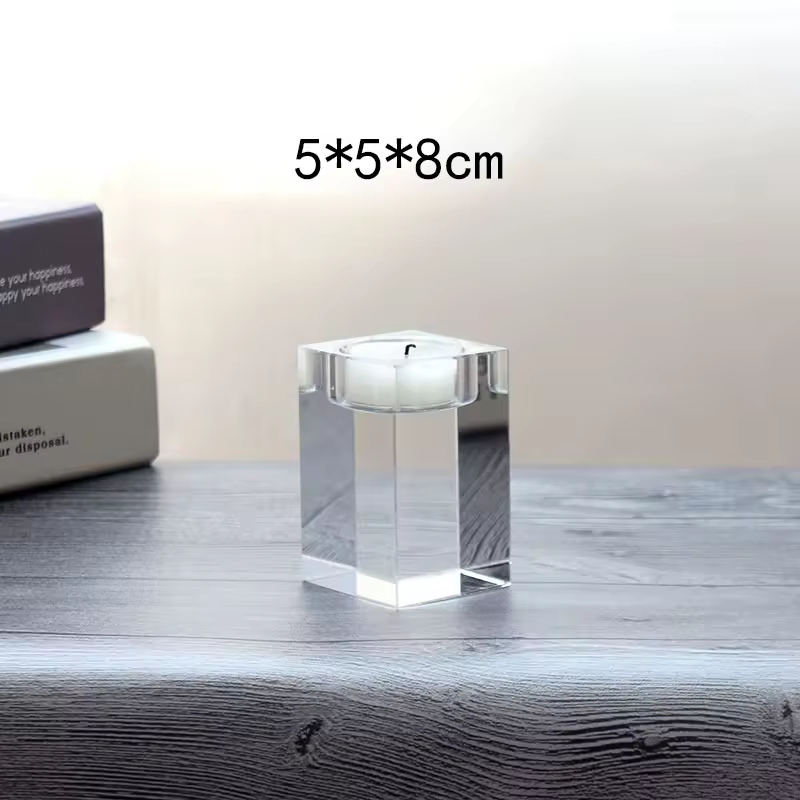 Custom K9 Crystal Candle Holders Stand Wedding Home Decor Candlestick Table Centerpieces