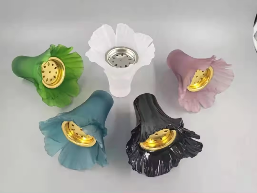 High Cost-Effective Durable New Style Handmade Crystal Craft Colorful Glass Incense Burner