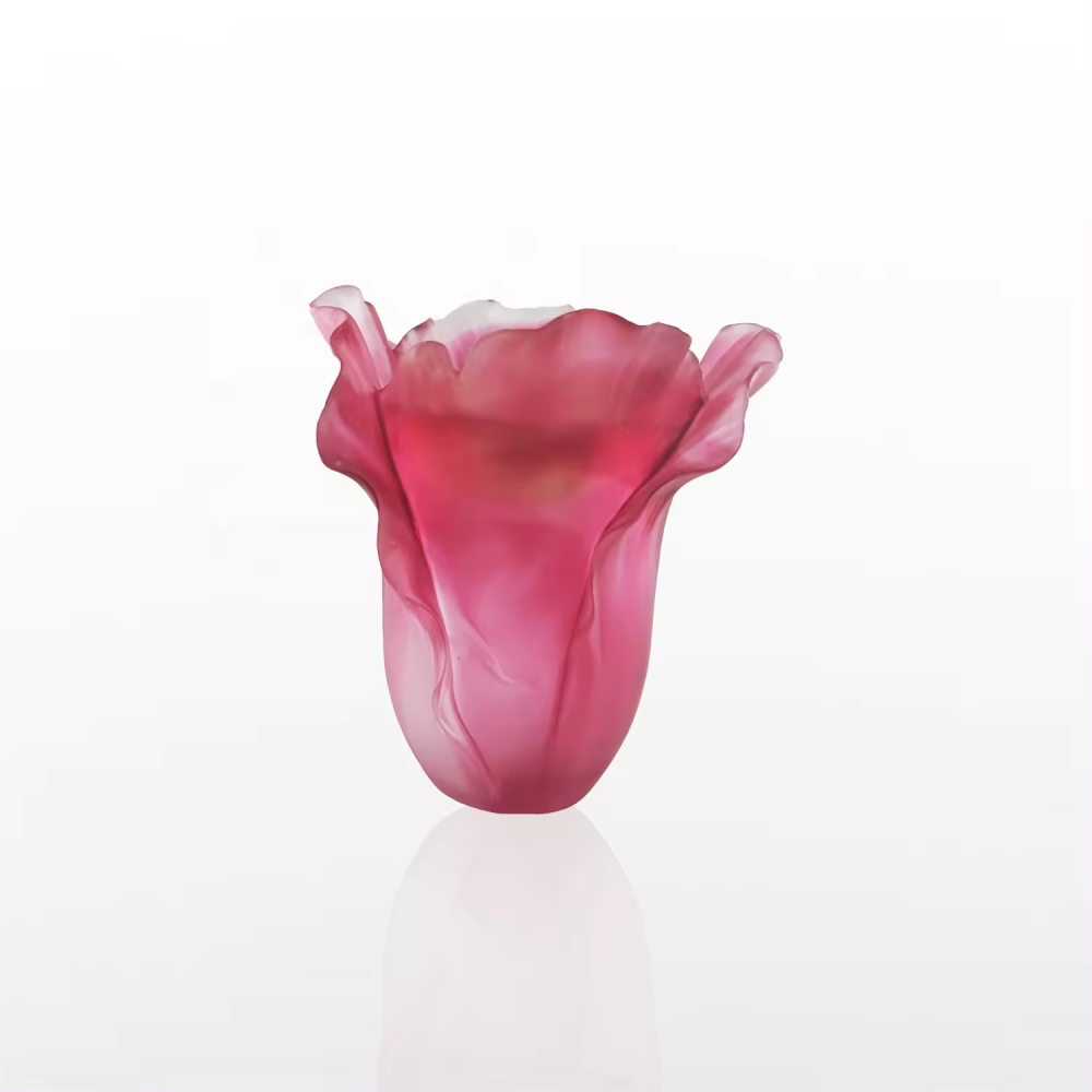 Elegant Favourable Price High Standard Uae Style Tulip Luxury Crystal Burner Carving Crafts For Crystal Gift