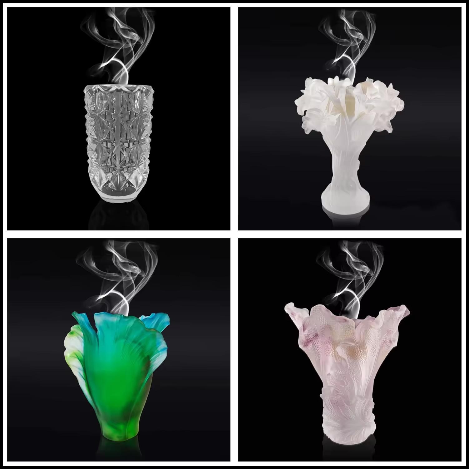 High Cost-Effective Decorations The Latest Middle Eastern Style Crystal Crafts Tulip Flower Burner