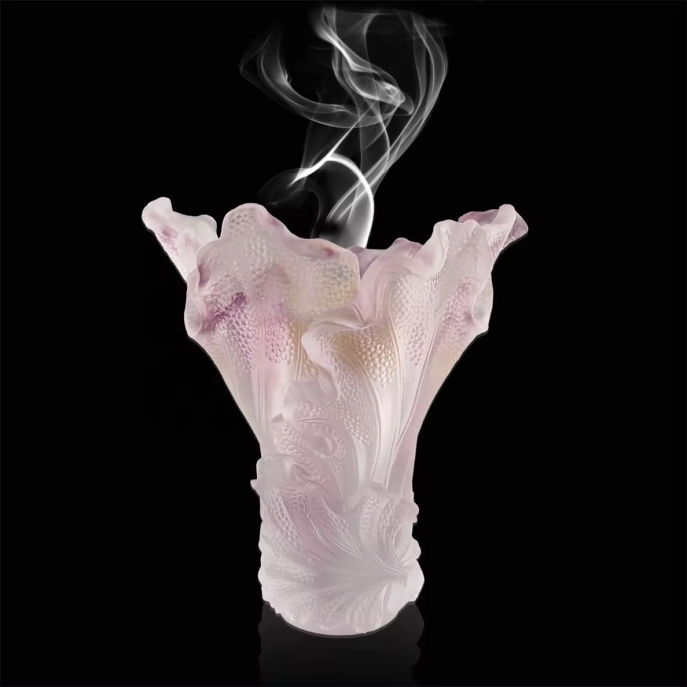 Luxury Crafts Latest Arab Style Bakhoor Burner Medkhan Burner Colorful Crystal Vase Crystal Burner
