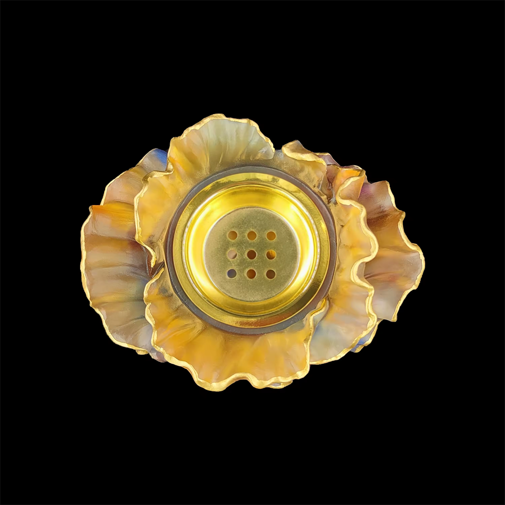 Factory Supply Crafts Customized Beautifully Rose Style Crystal Incense Burner Jar For Crystal Jar Giveaway